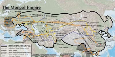 モンゴルの歴史地図
