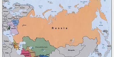 地図のロシアモンゴル