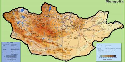 モンゴルの地図の位置